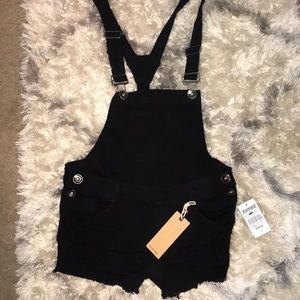 Black overalls